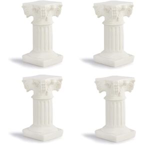 GISELA D White Roman Pillars Greek Columns Mini Resin Decorations for Home Decor Statue Indoor Outdoor Modern Style Wedding Table Decoration Home Garden Ornament