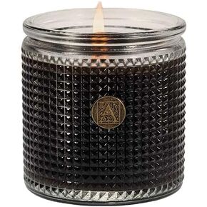 Aromatique Textured Glass Candle, The Smell of Espresso, 6 Ounce