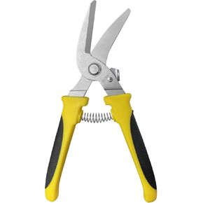 BOOSDEN Household Shears, Metal Sheet Cutters,Sharp Wire Cutters,Tin Snips Cut Tin,Metal Cutter,8 inch Pruning scissors Garden Scissors with Stainless Steel Blades