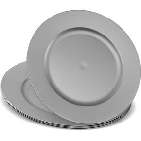 ELEGANT DISPOSABLES 13'' Party Chargers Large Plates & Platters Great for Elegant Party's Weddings Tableware Great for Serving dish Gold Pack of 6