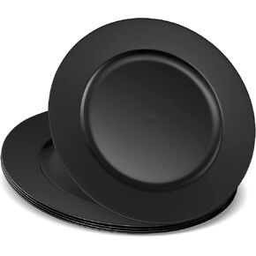 ELEGANT DISPOSABLES 13'' Party Chargers Large Plates & Platters Great for Elegant Party's Weddings Tableware Great for Serving dish Gold Pack of 6