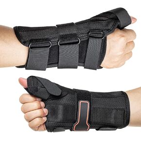 Wrist Brace with Thumb Spica Splint for De Quervain's Tenosynovitis, Tendonitis, Arthritis, Sprains, Carpal Tunnel Pain (Right-Medium)