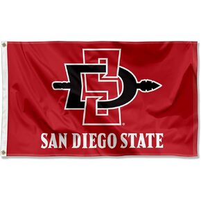 San Diego State Aztecs New Red Large Grommet Banner Flag