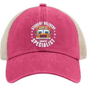 Funny Students Bus-Driver School Bus Drivers Trucker Hat Running Hats for Women AllBlack Men Hats Gifts for
