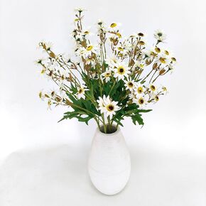ATFL Yellow Daisy Artificial Flowers,Artificial Daisy Flowers,6 Bouquets Fake Daisies Flowers,Faux Daisies for Home Table Centerpieces Arrangement Decoration Height 23.23'' (6, Yellow)