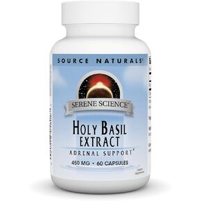 Source Naturals Serene Science Holy Basil Extract, Adrenal Support* 450 mg - 60 Capsules