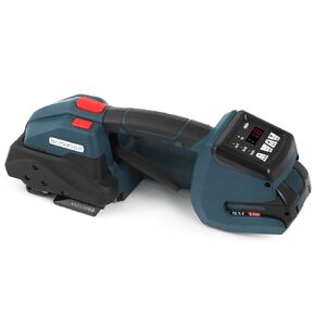 BAOSHISHAN Electric Strapping Machine 5000mah Battery One Touch 2023 New Automatic Strapping Tool for 1/2-5/8in PP PET Straps Packaging Tensioner Machine for Box Pallet