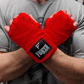 Forza Sports 180" Mexican Style Boxing Handwraps - Red