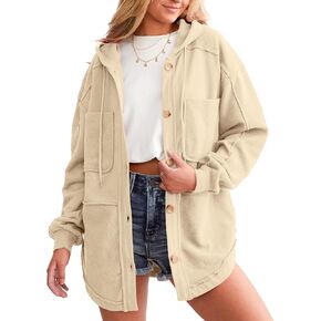 SHEWIN Womens Sweatshirt Casual Hoodies for Women 2024 Long Sleeve Tops Jacket Coats