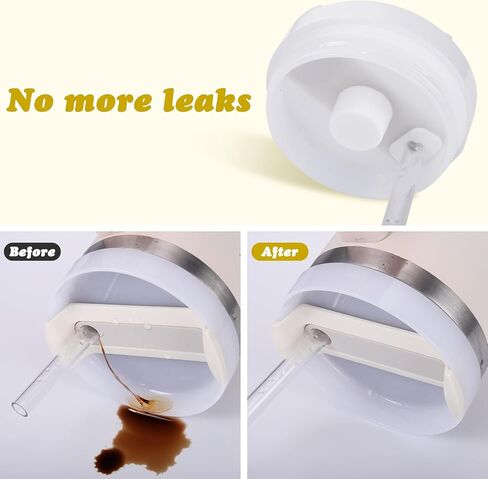 Mity rain 6pcs Cup Accessories Set for Stanley Cup 30 oz 40 oz Tumbler with Handle, Including Straw Cover Cap, Cup Initials Charm, Sticker, Silicone Boot, Round and Square Spill Proof Stopper,Letter K in Saudi Arabia
