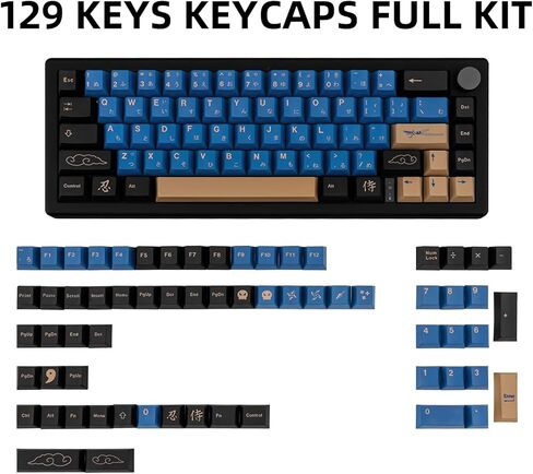 أبيض حليبي 114 مفتاحًا PBT Keycaps، مجموعة أغطية مفاتيح مخصصة ذات نمط بسيط، أغطية مفاتيح مزدوجة لملف الكرز لتخطيط ANSI 61/87/104/108 Cherry MX Switches لوحة المفاتيح الميكانيكية in Saudi Arabia