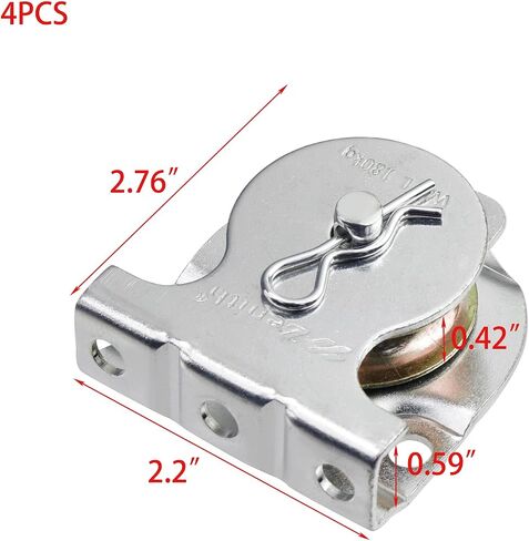 Woogim 4PCS Iron Lifting Pullys Wall Mount Single Pulleys Ceiling Mount Single Pulley for Pulley System, Gym Equipment, Clothesline with Screws in Kuwait