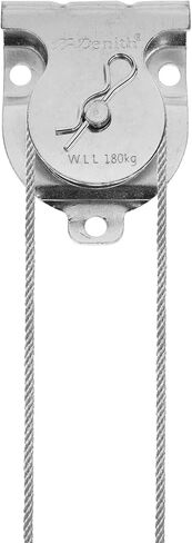 Woogim 4PCS Iron Lifting Pullys Wall Mount Single Pulleys Ceiling Mount Single Pulley for Pulley System, Gym Equipment, Clothesline with Screws in Kuwait