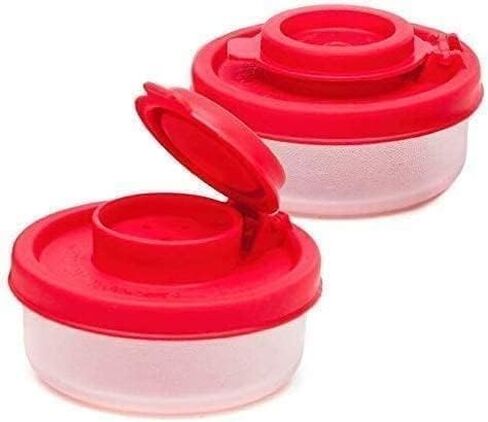 2Pcs Red Small Salt And Pepper Shakers For On The Go - Mini Shaker Set For Salt And Pepper With Lid To Take Salt Shakers Kitchen Utensils and Gadgets (40G) in Saudi Arabia