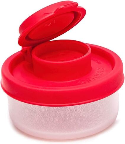 2Pcs Red Small Salt And Pepper Shakers For On The Go - Mini Shaker Set For Salt And Pepper With Lid To Take Salt Shakers Kitchen Utensils and Gadgets (40G) in Saudi Arabia