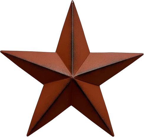 T&Garice Dimensional Metal Antique Barn Stars Wall Decor Rustic Country Primitive Star Outdoor Decor,3D Barn Star 4th July Wall Indoor Outdoor in Saudi Arabia