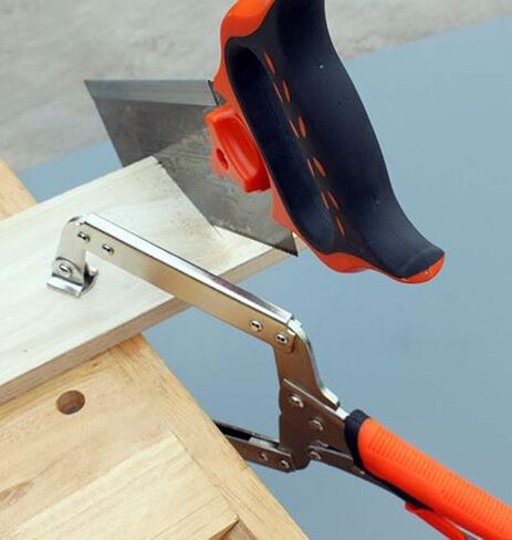 C-Clamp Face Clamp Metal Pocket Hole Clamp Locking Pliers with Swivel Pads, 6 Inch Heavy Duty Set Wood Tools for Woodworking, Aligning, Welding in Kuwait