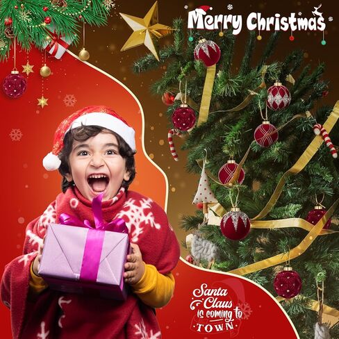 12 قطعة من زخارف كرات عيد الميلاد المخملية - 80 مم/ 3.15 بوصة من زخارف عيد الميلاد الخضراء المتجمعة، زينة كروية بلاستيكية مقاومة للكسر لشجرة عيد الميلاد، والعطلات، والزفاف، والحفلات in Kuwait