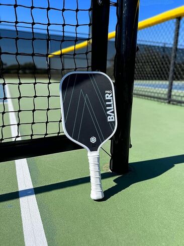مجداف BALLR Pro Pickleball مع سطح من ألياف الكربون الخام T700 - 16 مم - معتمد من USAPA in Kuwait