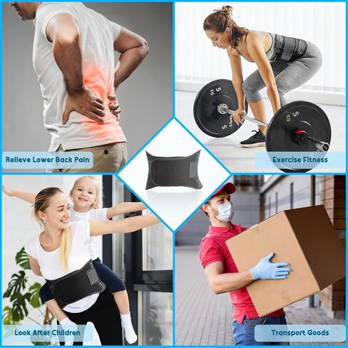 FESAS Breathable Back Brace with Lumbar Pad - Support Belt for Lower Back Pain Relief, Suitable for Women & Men, Ideal for Herniated Disc & Sciatica (Small/Medium) in Saudi Arabia