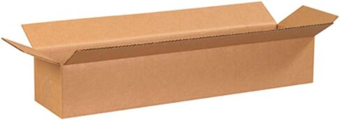 Aviditi 2464 Long Corrugated Cardboard Box 24" L x 6" W x 4" H, Kraft, for Shipping, Packing and Moving (Pack of 25) in Saudi Arabia