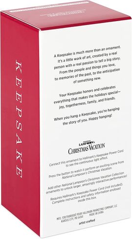 Hallmark Keepsake Christmas Ornament ,Plastic,2022, National Lampoon's Christmas Vacation Collection Clark Griswold, Light and Sound in Saudi Arabia