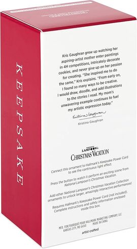 زينة عيد الميلاد التذكارية المميزة، بلاستيك، 2022، مجموعة عطلة عيد الميلاد الوطنية لامبون كلارك جريسوولد، الضوء والصوت in Kuwait