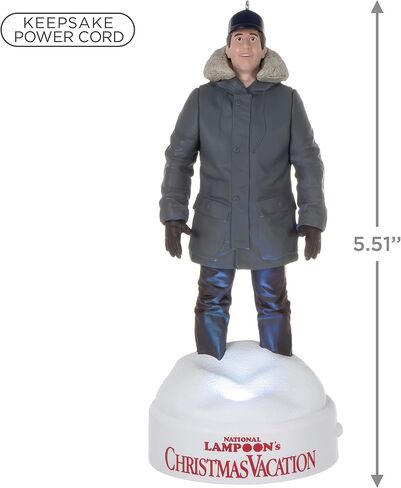 Hallmark Keepsake Christmas Ornament ,Plastic,2022, National Lampoon's Christmas Vacation Collection Clark Griswold, Light and Sound in Saudi Arabia