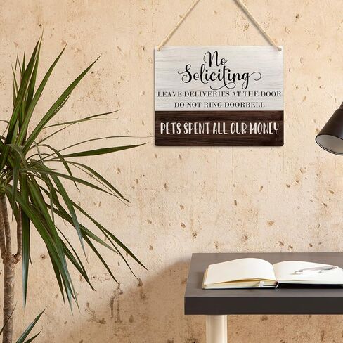 Ryeolo Working From Home Sign For Front Door Do Not Ring Doorbell Sign Hanging Decor,Please Do Not Knock Sign Wall Hanging Wooden Decor For House Bedroom Office 10.2x7.8 Inches in Saudi Arabia