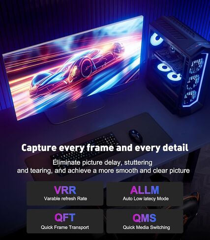 كابل HDMI 10K 8K 2.1 10FT، معتمد فائق السرعة 48 جيجابت في الثانية HDMI® يدعم 8K@60 هرتز 4K@120 هرتز، eARC HDCP 2.2&2.3 HDR10 4:4:4 DTS:X متوافق مع أجهزة الكمبيوتر المحمول/الشاشة/PS5/Xbox/Blu -راي / تلفزيون in Kuwait