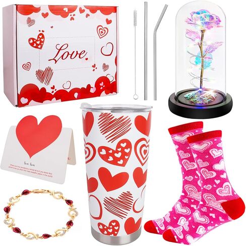 Gamer Gifts, 8PCS Cool Gaming Gift Bulk Set Includes Tumbler Straw Beanie Socks Key Chain Thanks Card Gift Box, Christmas Gifts for Teen Teenage Boys Men Idea in Saudi Arabia