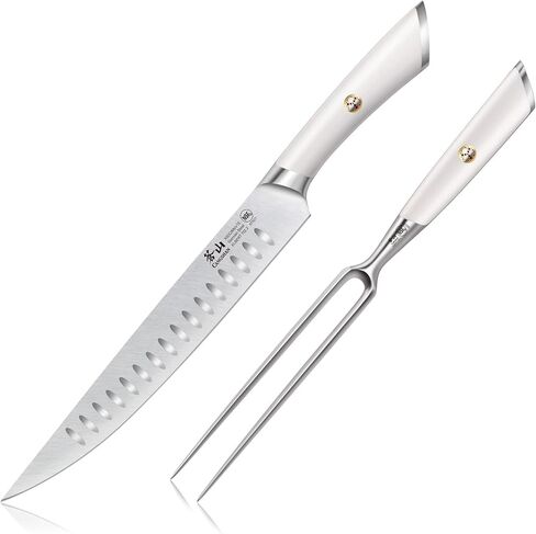 Cangshan ELBERT Series German Steel Forged 2-Piece Carving Set (Black) in Saudi Arabia
