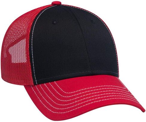 OTTO 6 Panel Low Profile Contrast Vertical Mesh Back Cap in Kuwait
