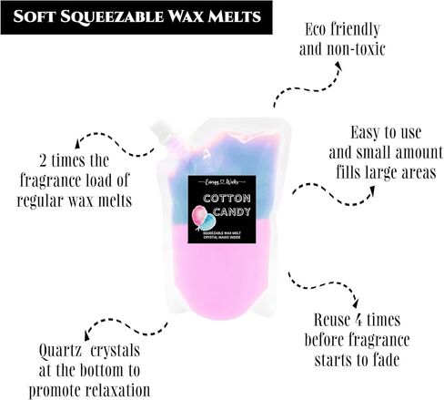 4 oz Highly Fragrant Squeeze Wax Melts | Cotton Candy in Saudi Arabia