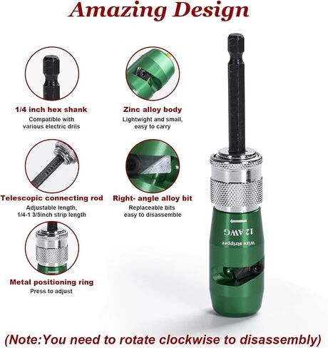 Wire Stripper for Drill, 2024 Upgraded Wire Stripper Tool & Wire Twister Electrician Tool, Automatic Wire Stripper Connector Toolbox, Wire Stripper Rotating Wire Stripping Twisting Tool (5PCS) in Saudi Arabia