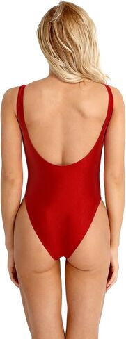 YiZYiF Women's One Piece Swimsuit High Cut Low Back Monokini Bathing Suit in Kuwait