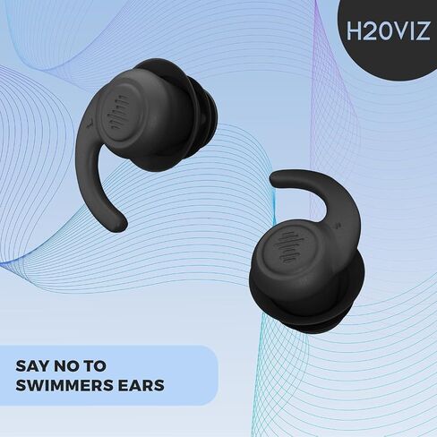 Pro Swim Ear Plugs | Waterproof, Reusable Silicone Earplugs for Swimming, Surfing, Snorkeling & All Water Sports (Green, Blue, Coral, 3 Pairs) in Saudi Arabia