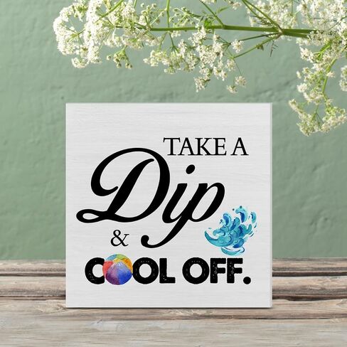 Summer Beach Wood Box Sign Desk Decor Good Times and Tan Lines Wood Block Sign Decor for Home Cabin Beach House Outdoor Shelf Wall in Saudi Arabia