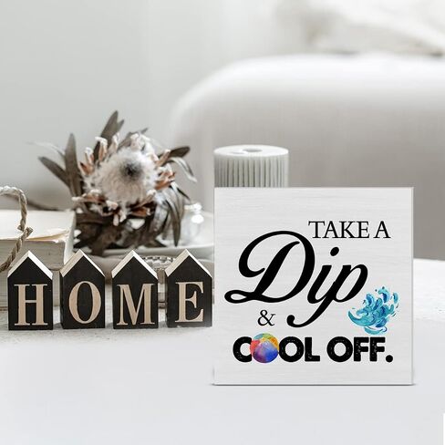 Summer Beach Wood Box Sign Desk Decor Good Times and Tan Lines Wood Block Sign Decor for Home Cabin Beach House Outdoor Shelf Wall in Saudi Arabia