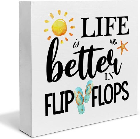 Summer Beach Wood Box Sign Desk Decor Good Times and Tan Lines Wood Block Sign Decor for Home Cabin Beach House Outdoor Shelf Wall in Saudi Arabia