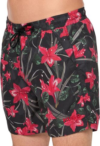 HUGO Men's Standard Tropical Leaf Swim Trunk in Saudi Arabia