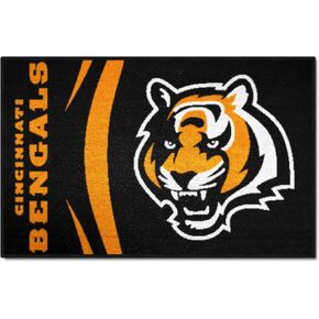 FANMATS - 8235 NFL Cincinnati Bengals Nylon Face Starter Rug 19"x30"