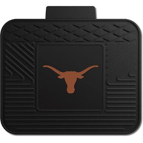 FANMATS 8751 Texas Longhorns 2-Piece Heavy Duty Vinyl Car Mat Set, Front Row Floor Mats, All Weather Protection, Universal Fit, Deep Resevoir Design