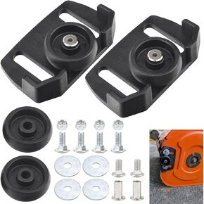 2 Pcs 490-241-0038 Universal Rolling Skid Shoes Wheel for Craftsman MTD Cub Cadet and Most 2-Stage and 3-Stage Snow Thrower Snowblowers