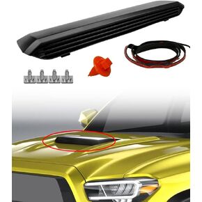 Front Upper Hood Scoop Duct Fit for Toyota Tacoma TRD 2016 2017 2018 2019 2020 2021 2022 Replace 7618104900, Front Hood Vent Cover for Decorative and Air Flow Intake
