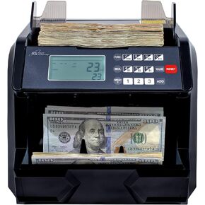 Royal Sovereign 1,500 Bills per Minute High Speed Money Counting Machine, with Add and Batch Mode, UV, MG, IR Counterfeit Bill Detector & Value Counting (RBC-EG100)