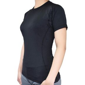 VITAL SALVEO-Germanium Women Compression Short Sleeve T-Shirts Cool Dry for Athletic Sports wear