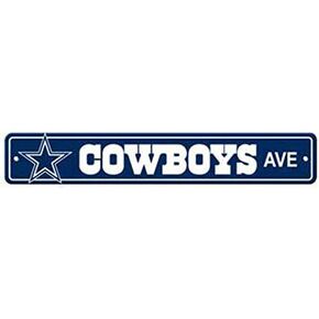 Cowboys Ave Metal Street Sign 4"x16" Football Team Logo Avenue Man Cave