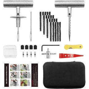 طقم إصلاح الإطارات من ميليني، 38 قطعة طقم توصيل الإطارات للسيارة، الشاحنة، الجرار، الدراجة النارية، ATVT، RV، جرار إصلاح ثقب الإطارات المسطحة الثقيلة in Kuwait