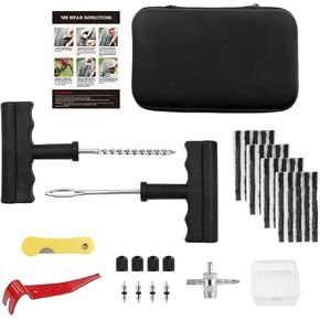 Tire Repair Kit, 36 Pcs Tire Plug Kit to Fix Punctures and Plug Flats for Car, Motorcycle, Truck, Tractor, Trailer, RV, ATV, ARB, SUV